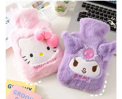 1 Bolsa De Água Quente Kitty Kuromi Compress Colicos Plush - Imagem 3