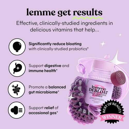 Gummies Lemme Debloat Digestive & Gut Health 60 Unidades - Imagem 2