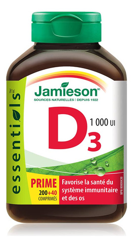 Suplemento Jamieson Laboratories Vitamina D3 1.000 Ui - 240 - Imagem 2