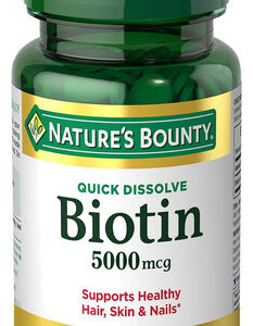 Suplemento Vitamínico Nature&quots Bounty Biotina 5000mcg 60 Com