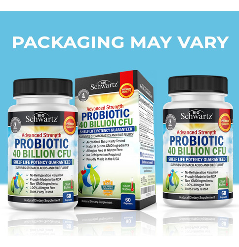 Suplemento Bioschwartz Daily Probiotic 40 Bilhões De Cfu Gut - Imagem 2