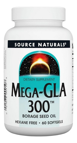 Mega-gla 300 60 Cápsulas Gelatinosas Da Source Naturals