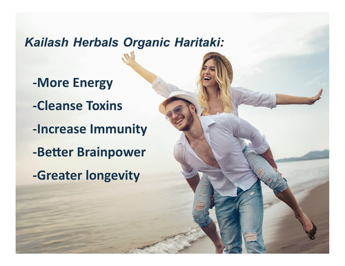 Suplemento Kailash Herbals Organic Haritaki 100 Cápsulas - Imagem 2