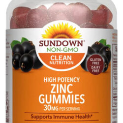 Gomas De Zinco Sundown High Potency 30 Mg Sabor De Sabugueir