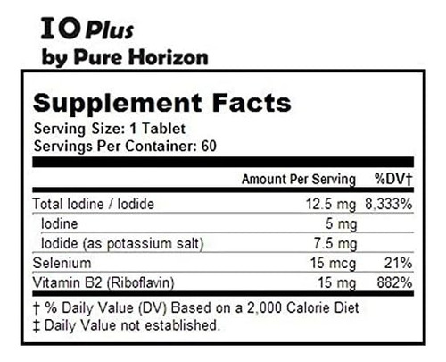 Ioplus Da Pure Horizon Suplemento De Iodo Sem Niacina - Imagem 4