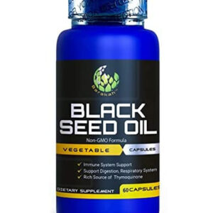 Cápsula Vegetal De Óleo De Semente Preta, 1000 Mg Por Porçã