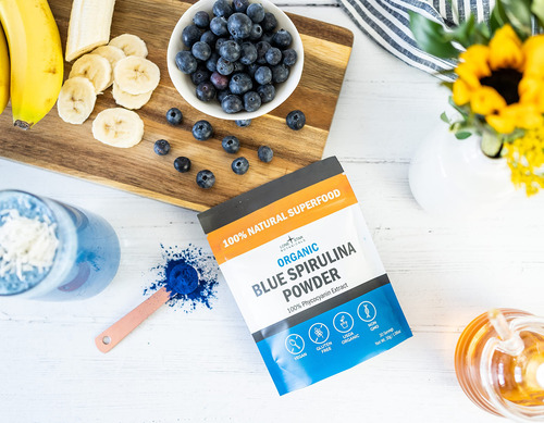 Spirulina Azul Em Pó Lone Star Botanicals 30 Porções - Imagem 3