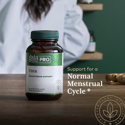 Suplemento Gaia Herbs Pro Vitex Apoia O Ciclo Menstrual - Imagem 5
