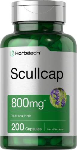 Suplemento Horbaach Scullcap Capsullcap 800 Mg 200 Unidades