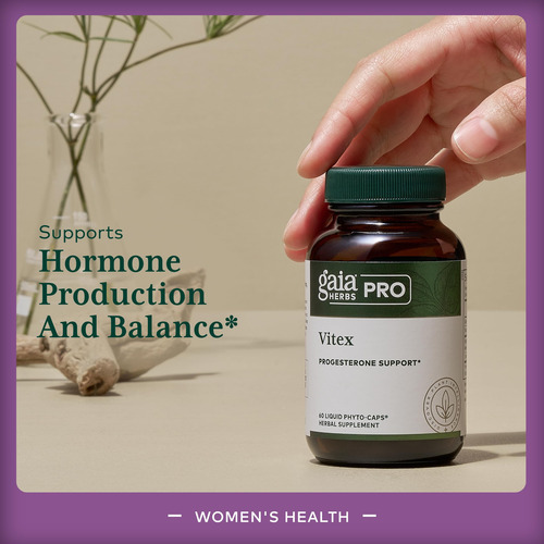 Suplemento Gaia Herbs Pro Vitex Apoia O Ciclo Menstrual - Imagem 3