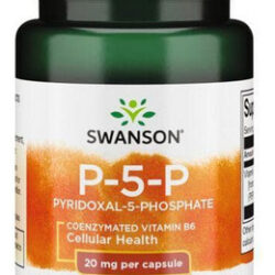 P-5-p Piridoxal-5-fosfato 20 Mg 60 Cápsulas Da Swanson Vitam