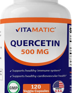 Suplemento Vitamático Quercetina 500mg 120 Cápsulas Vegetari