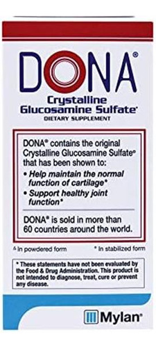 Sulfato De Glucosamina Cristalina Dona, 750 Mg, 60 Contagen - Imagem 5