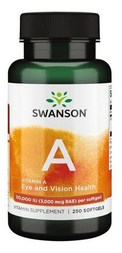 Vitamina A 3.000 Mcg Rae 250 Cápsulas Gelatinosas Da Swanson - Imagem 2