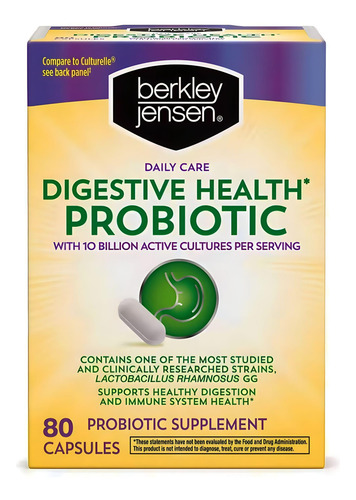 Suplemento Berkley Jensen Daily Care Digestive Probiotics 80