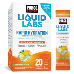 Pó De Eletrólitos De Imunidade Do Force Factor Liquid Labs E