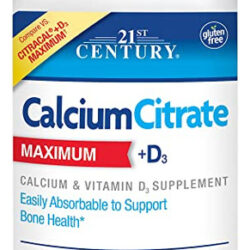 Suplemento 21st Century Calcium Citrate Plus D3 400 Comprimi