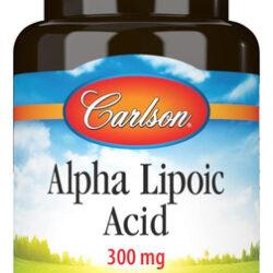 Carlson - Ácido Alfa Lipóico, 300 Mg, Produção De Energia, A