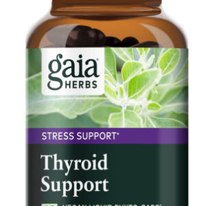 Suplemento Gaia Herbs Thyroid Support 60 Cápsulas Veganas