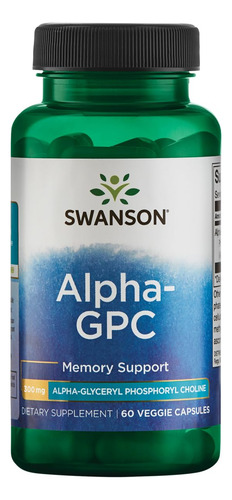 Suplemento Swanson Alpha-gpc Alpha Glicerofosfocolina 300