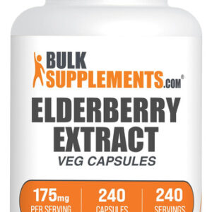 Suplemento Bulksupplements.com Cápsulas De Sabugueiro 240 Cá