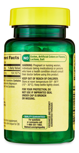 Vitamina B12 2500mcg Spring Valley 60 Comprimidos De Dissolu - Imagem 10