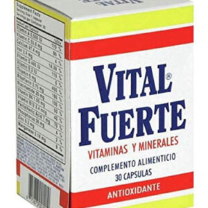 Suplemento Vital Fuerte Vitamins Minerals Frasco De 30 Cápsu