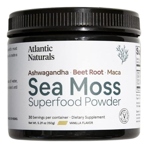 Superalimento Orgânico De Musgo Marinho Em Pó Com Maca, Ashw - Imagem 2