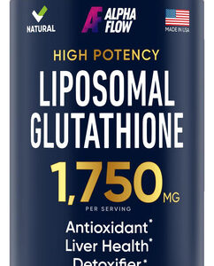 Suplemento De Glutationa Lipossomal Alpha Flow 1750 Mg Com V