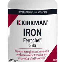 Suplemento Kirkman Iron Ferrochel 5 Mg 120 Cápsulas