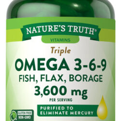 Suplemento Nature&quots Truth Omega 369 3600 Mg 120 Cápsulas Gel