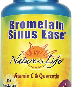 Natures Life Bromelain Sinus Ease 1200mg Com Vitamina C E Q