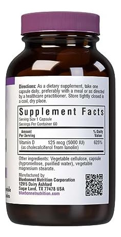 Cápsula Vegetal De Vitamina Diu Bluebonnet Nutrition, Auxili - Imagem 7