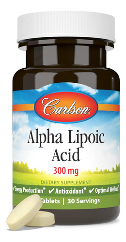 Carlson - Ácido Alfa Lipóico, 300 Mg, Produção De Energia, A - Imagem 5