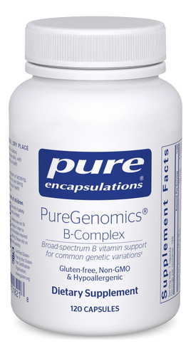 Pure Encapsulations Puregenomics B-complex | Suporte De Vita