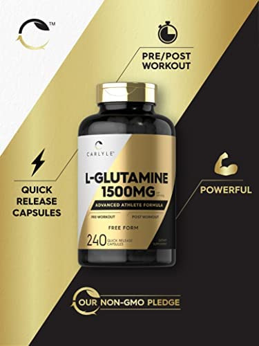 Cápsulas De Glutamina Carlyle L | 1500mg | Contagem 240 | S - Imagem 4