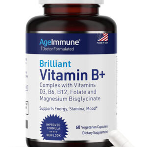 Suplemento Ageimmune Vitamin B Complex 60 Cápsulas