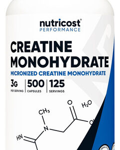 Nutricost Creatina Monohidrato Micronizada 3.000mg 500 Cá...