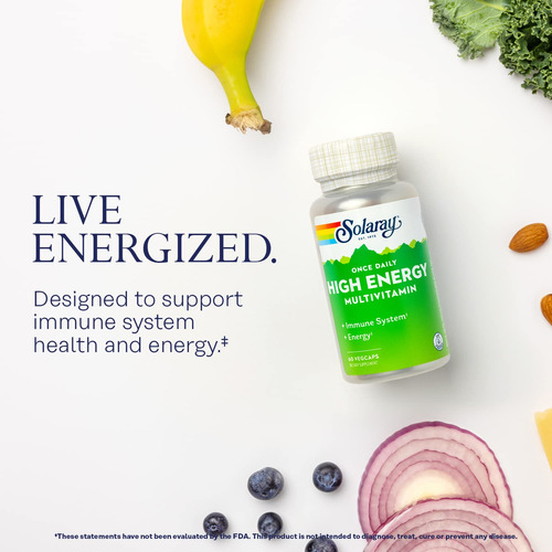 Suplemento Solaray Multivitamínico De Alta Energia Uma Vez P - Imagem 3