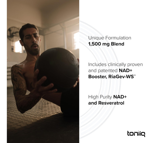 Suplemento Nad+ Toniiq Ultra High Strength 1500 Mg 60 Cápsul - Imagem 7