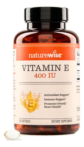 Naturewise Vitamina E 400 Ui Softgels (180mg Dl-alpha) - Sup