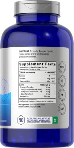 Óleo De Krill Antártico 1000 Mg | 300 Cápsulas Gelatinosas | - Imagem 2