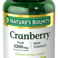 Comprimidos De Cranberry Com Vitamina C Da Nature&quots Bounty,