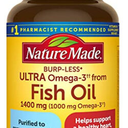 Suplemento Nature Made Burp-less Ultra Omega-3 1400mg 45 Sof