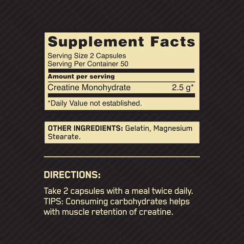 Suplemento Optimum Nutrition Creatina Micronizada 2500mg 100 - Imagem 2
