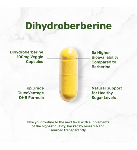 Supplement Deal Suplemento Dihidroberberina 100mg 120 Cápsul - Imagem 3