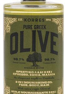 Óleo Nutritivo Korres Olive 3 Em 1 Para Rosto, Corpo E Cabel