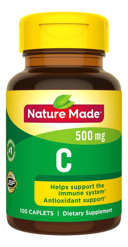 Nature Made Vitamina C 500 Mg Cápsulas 100 Ct