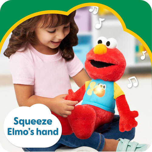 Elmo De Pelúcia Sesame Street De 33 Cm Sing-along Com Luzes - Imagem 12