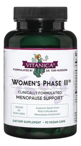 Suplemento Vitanica Women"s Fase Ii Menopause Support 90 Ca